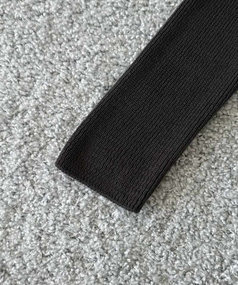ULIKASANCTUS Nape knit cardigan "CHARCOAL"