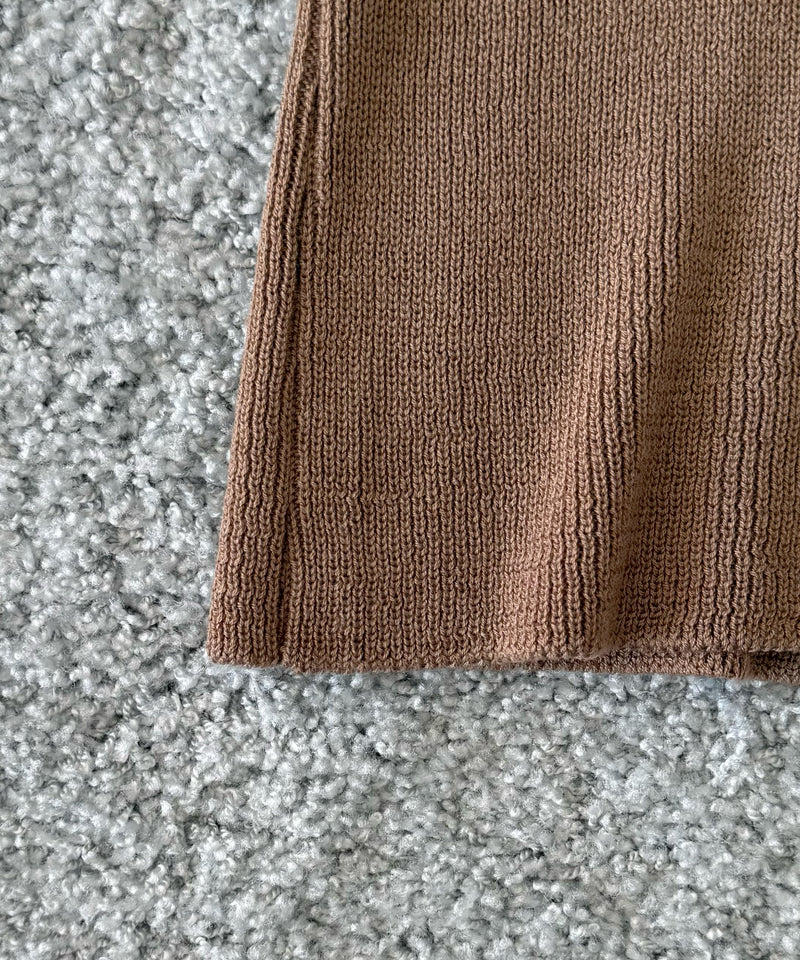 ULIKASANCTUS Nape knit cardigan "BEIGE"