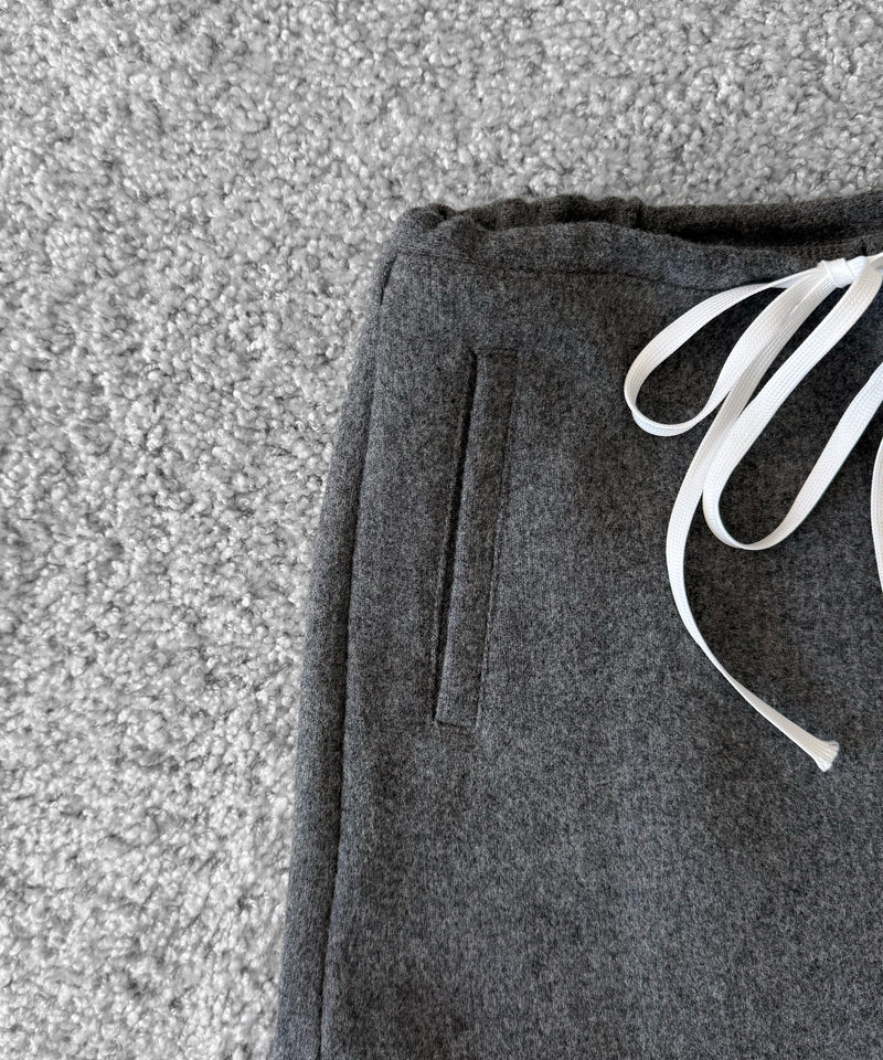ULIKASANCTUS Curtain mini skirt "MELANGE GREY"