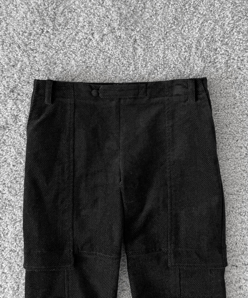 ULIKASANCTUS Double layered cropped pants "BLACK"