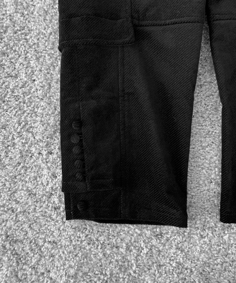 ULIKASANCTUS Double layered cropped pants "BLACK"