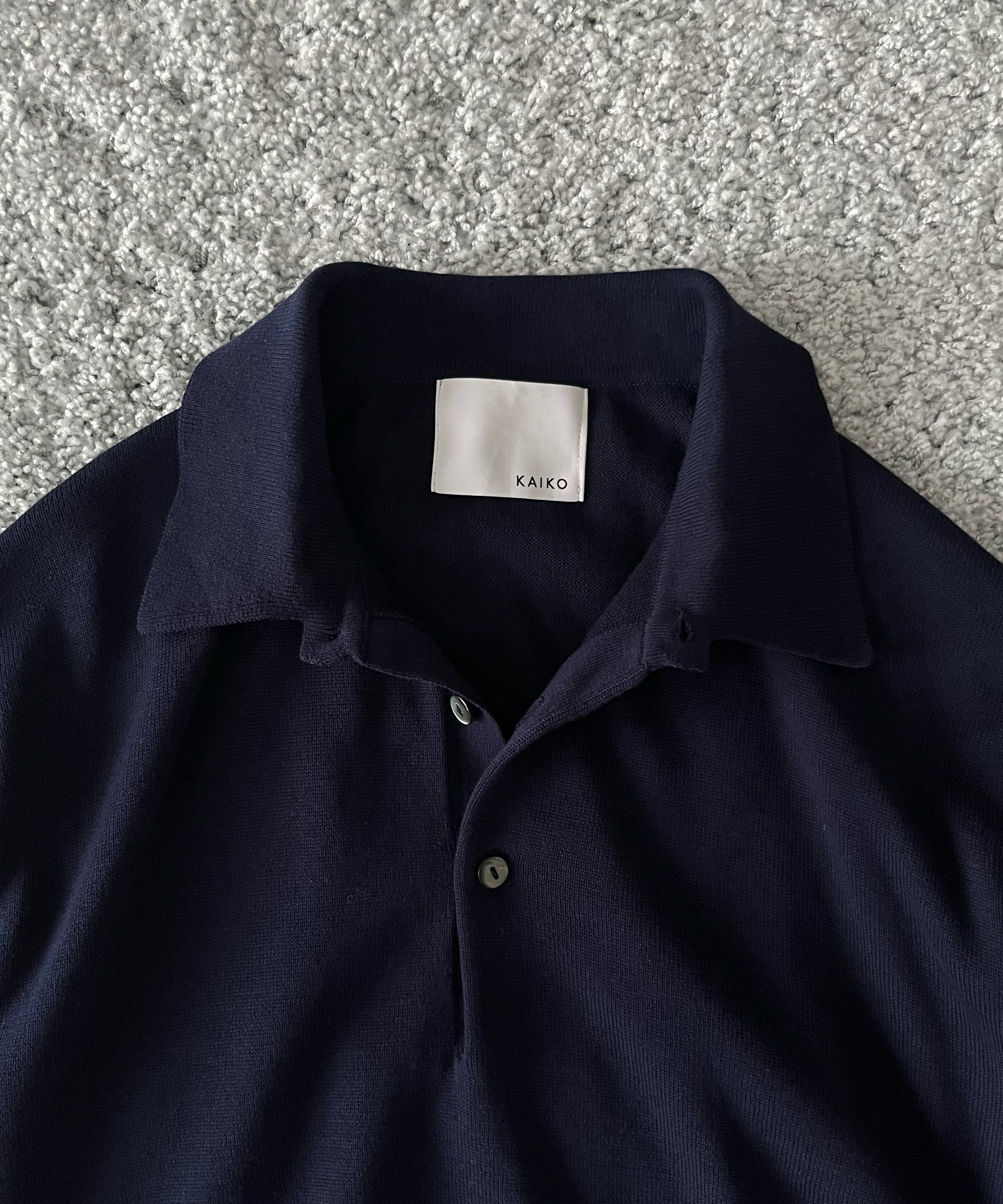 KAIKO【カイコー】メンズ スーピマニットポロ Supima polo 