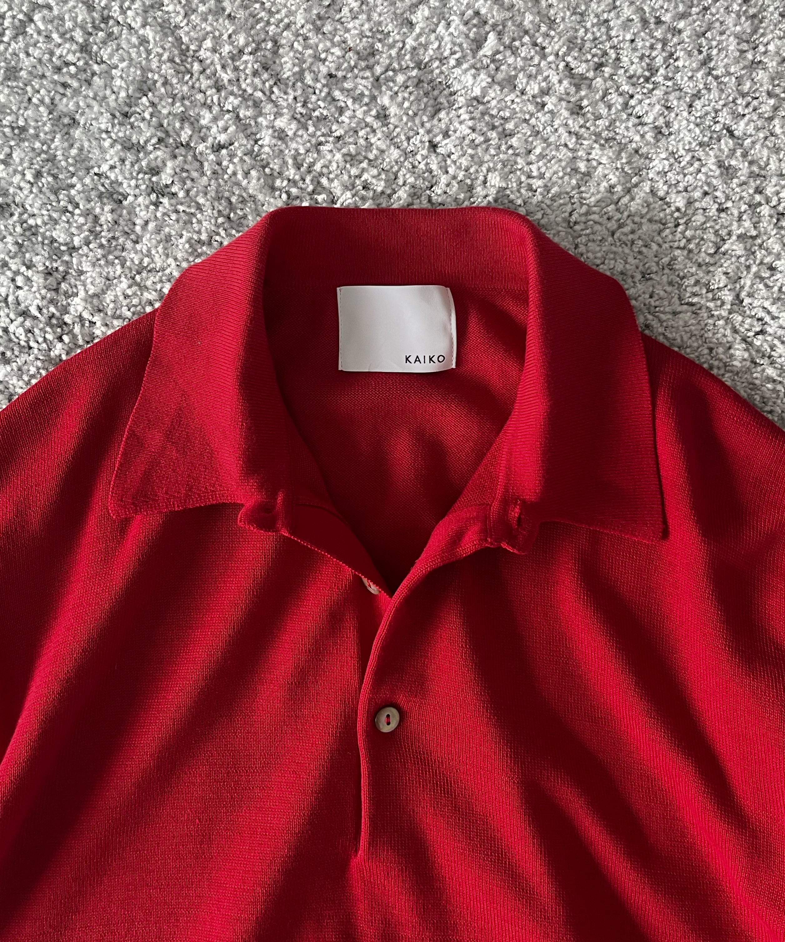 KAIKO Supima polo "WINE RED"
