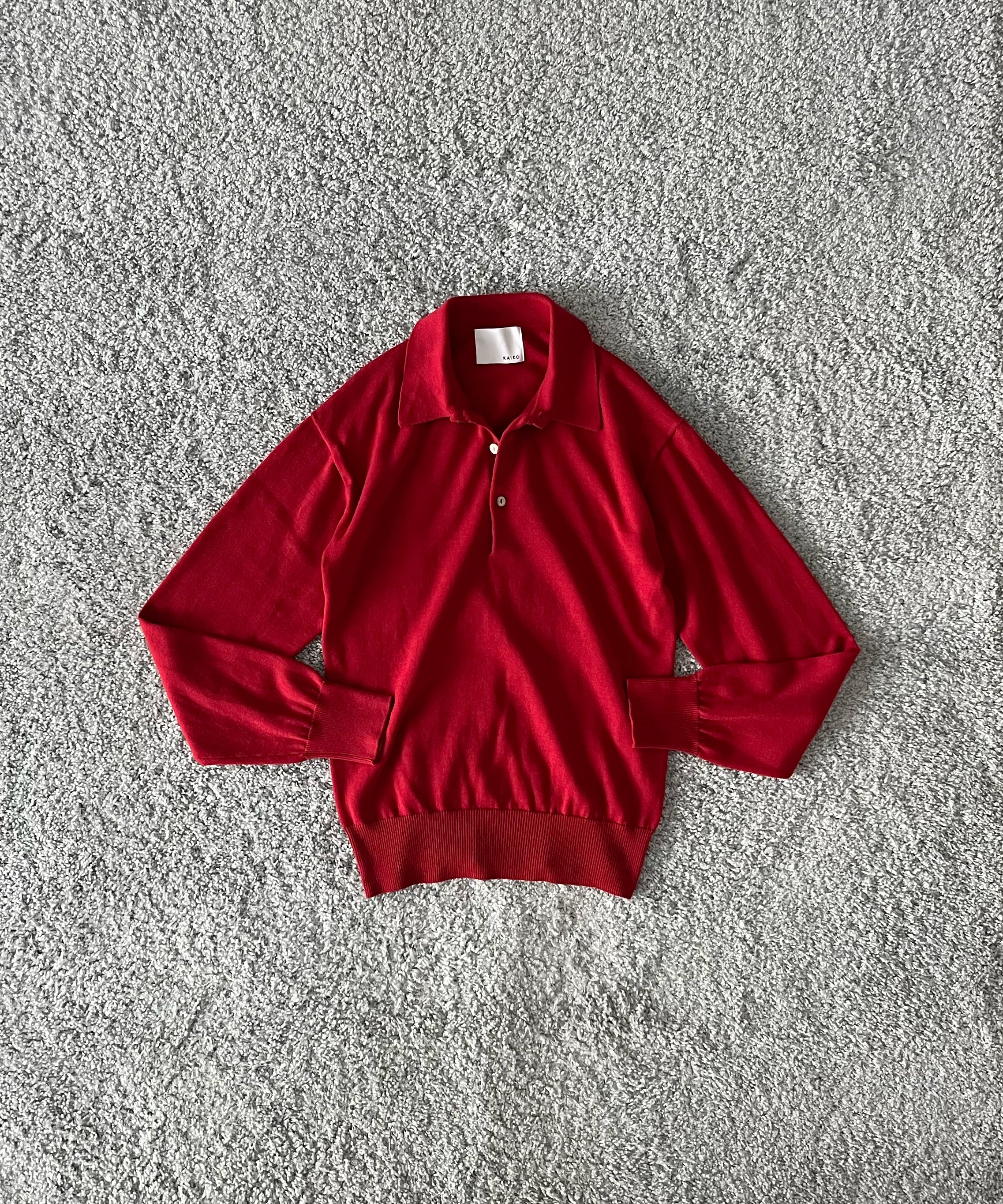 KAIKO Supima polo "WINE RED"