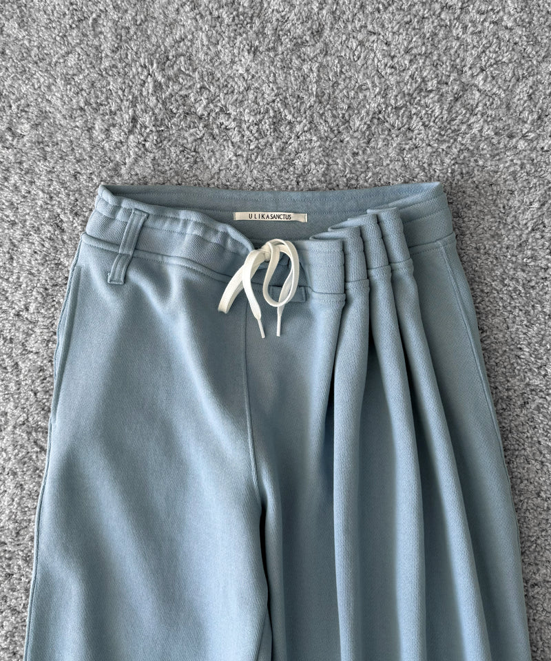 ULIKASANCTUS Curtain jersey pants "BLUE"