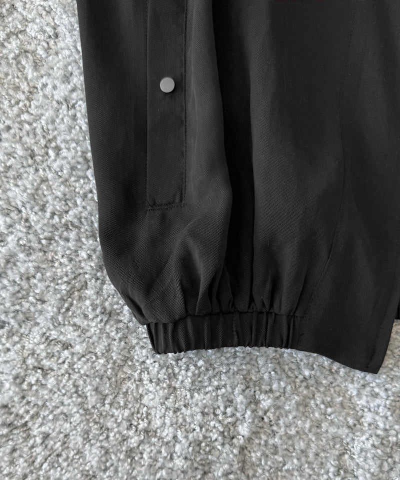 ULIKASANCTUS Placket hooded jacket "BLACK"