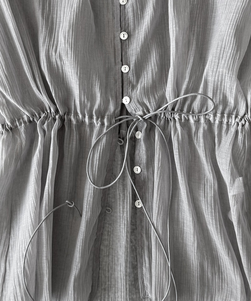 ULIKASANCTUS Curtain buttoned dress "LIGHT GREY"