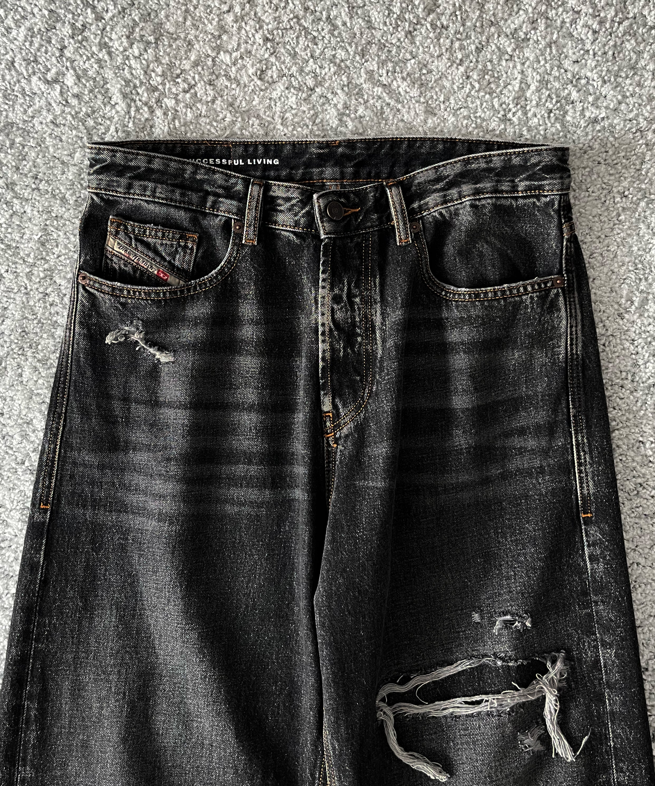 DIESEL Relaxed jeans d-rise "BLACK"