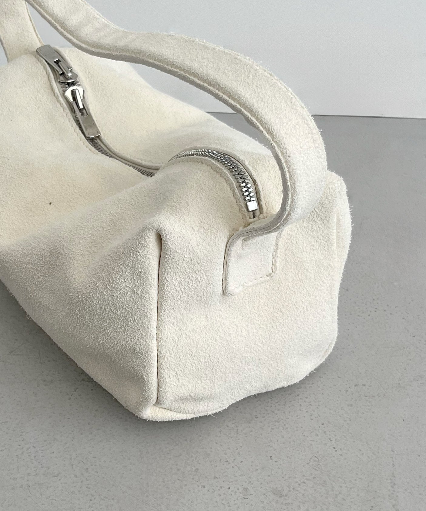 GUIDI Small handle bag "WHITE"