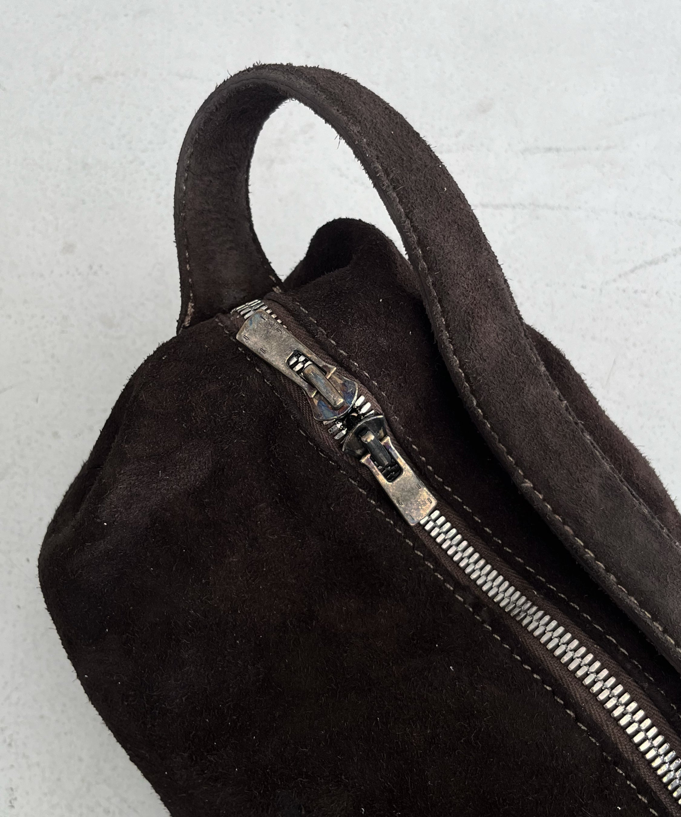 GUIDI Small handle bag "BROWN"