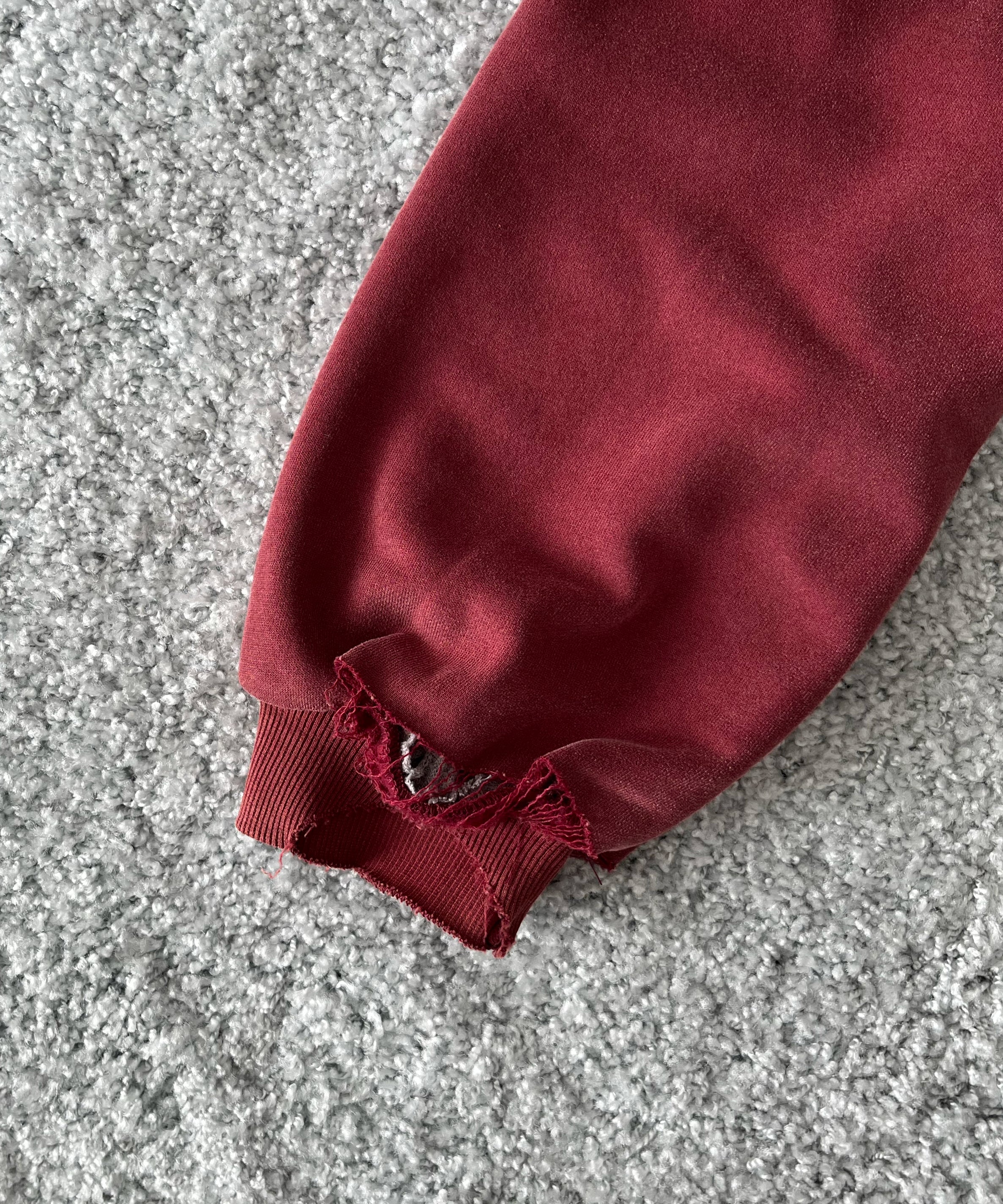 Basketcase Bulldog, thermal lined zip "RED"