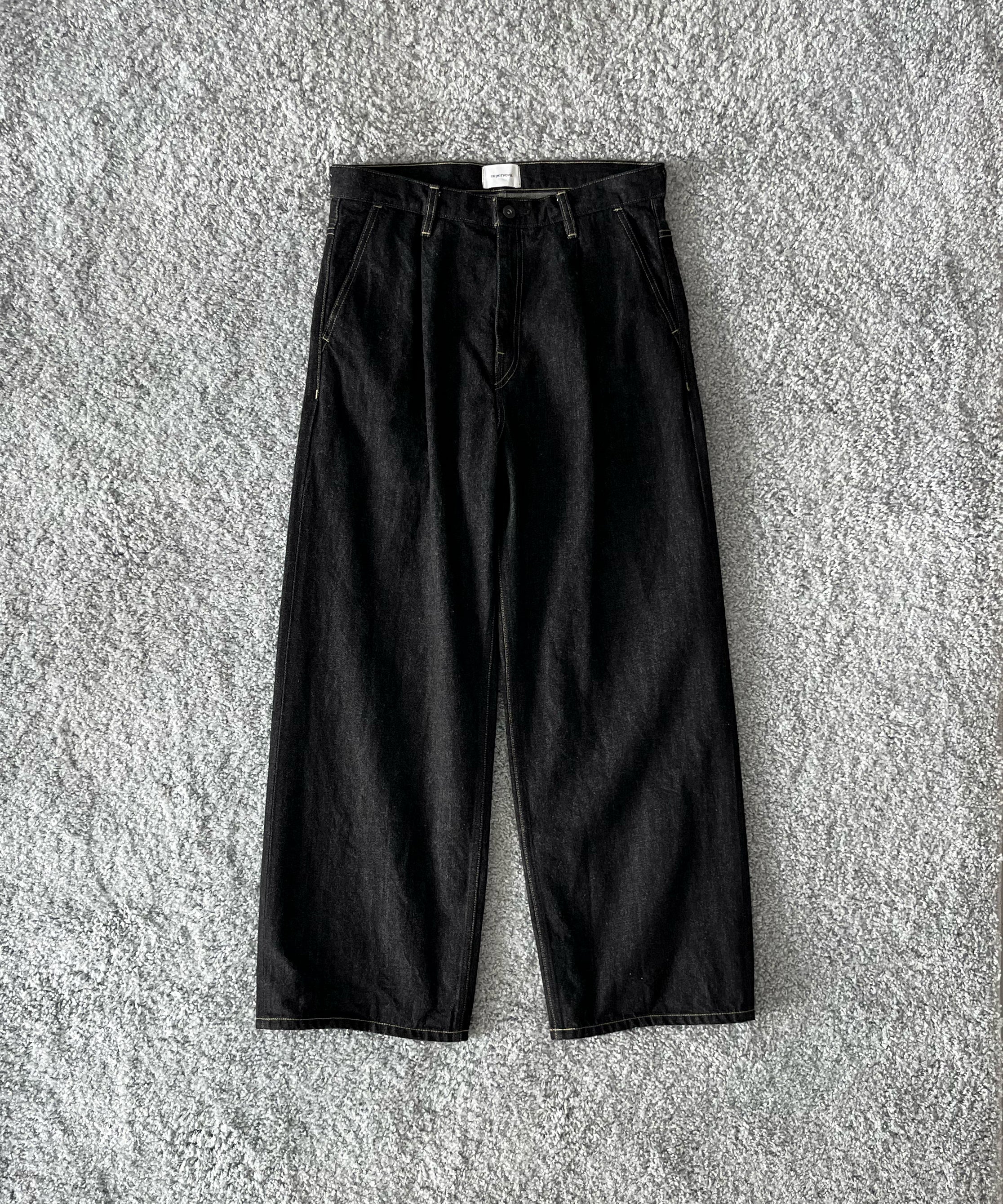 superNova. Wide selvedge jeans - one wash "BLACK"