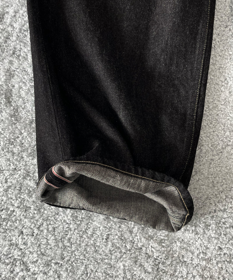 superNova. Wide selvedge jeans - one wash "BLACK"