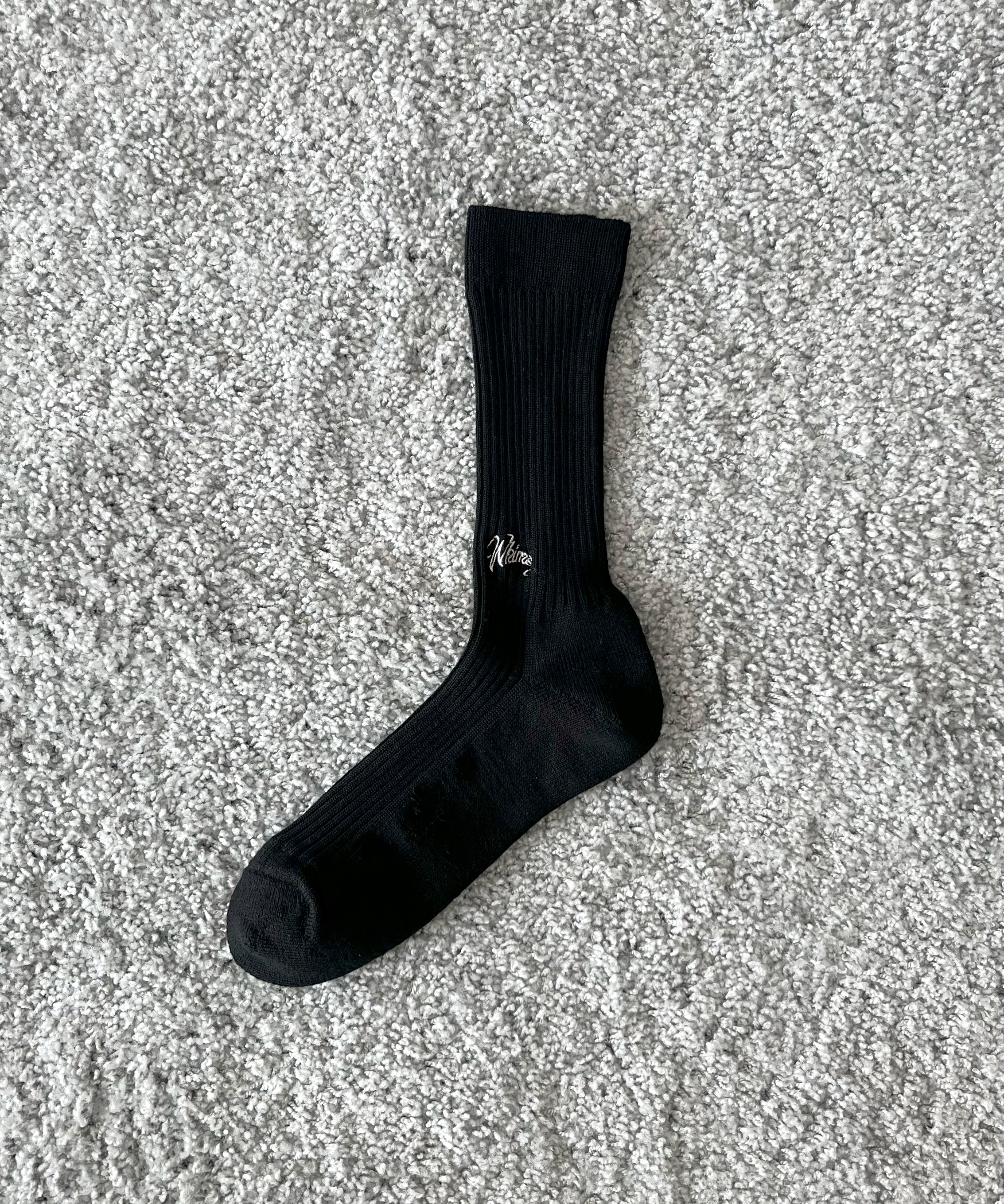 WHIMSY Emjay socks "BLACK"