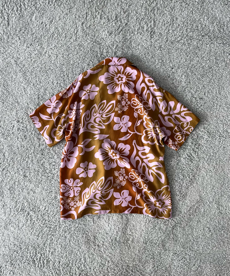 PHINGERIN Summer shirt flower "A:TOAST ORANGE"