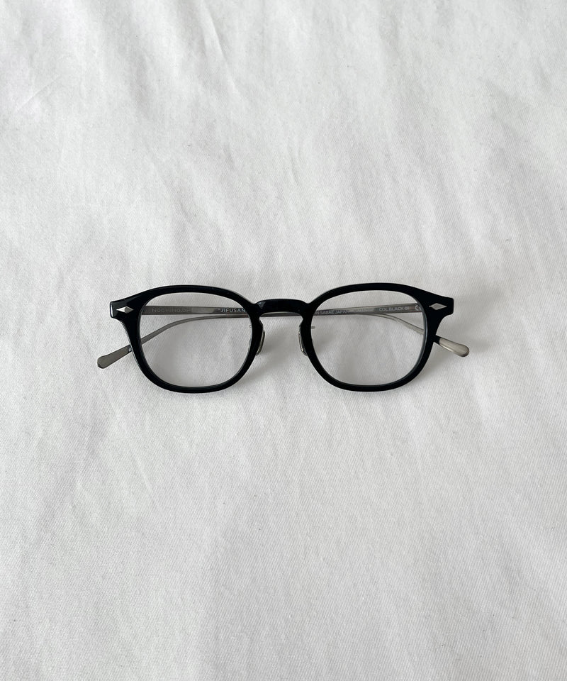 NOCHINO OPTICAL "Jifusan" "#1 GLOSS BLACK × CLEAR to GREY"