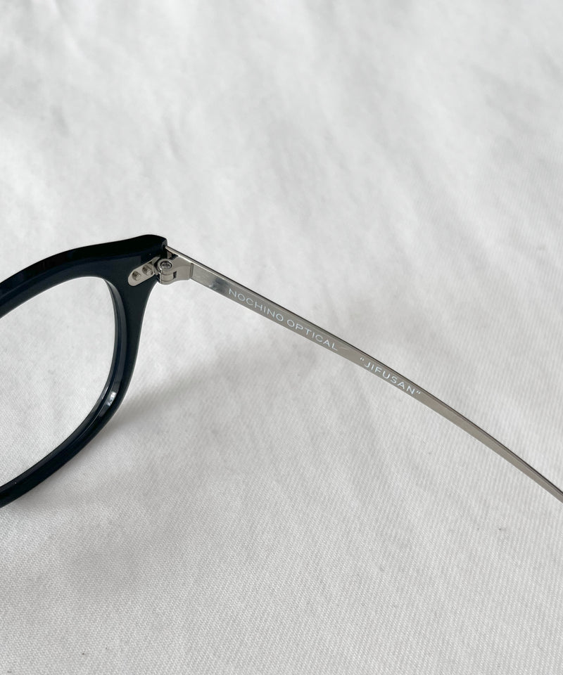 NOCHINO OPTICAL "Jifusan" "#1 GLOSS BLACK × CLEAR to GREY"