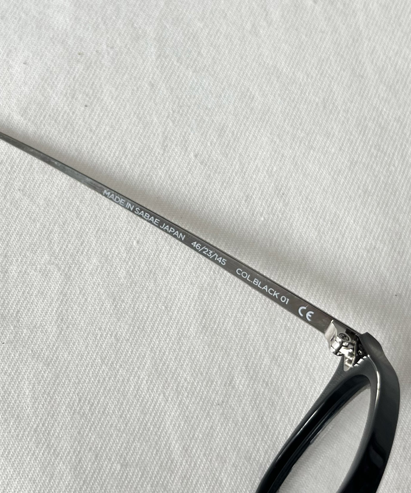 NOCHINO OPTICAL "Jifusan" "#1 GLOSS BLACK × CLEAR to GREY"