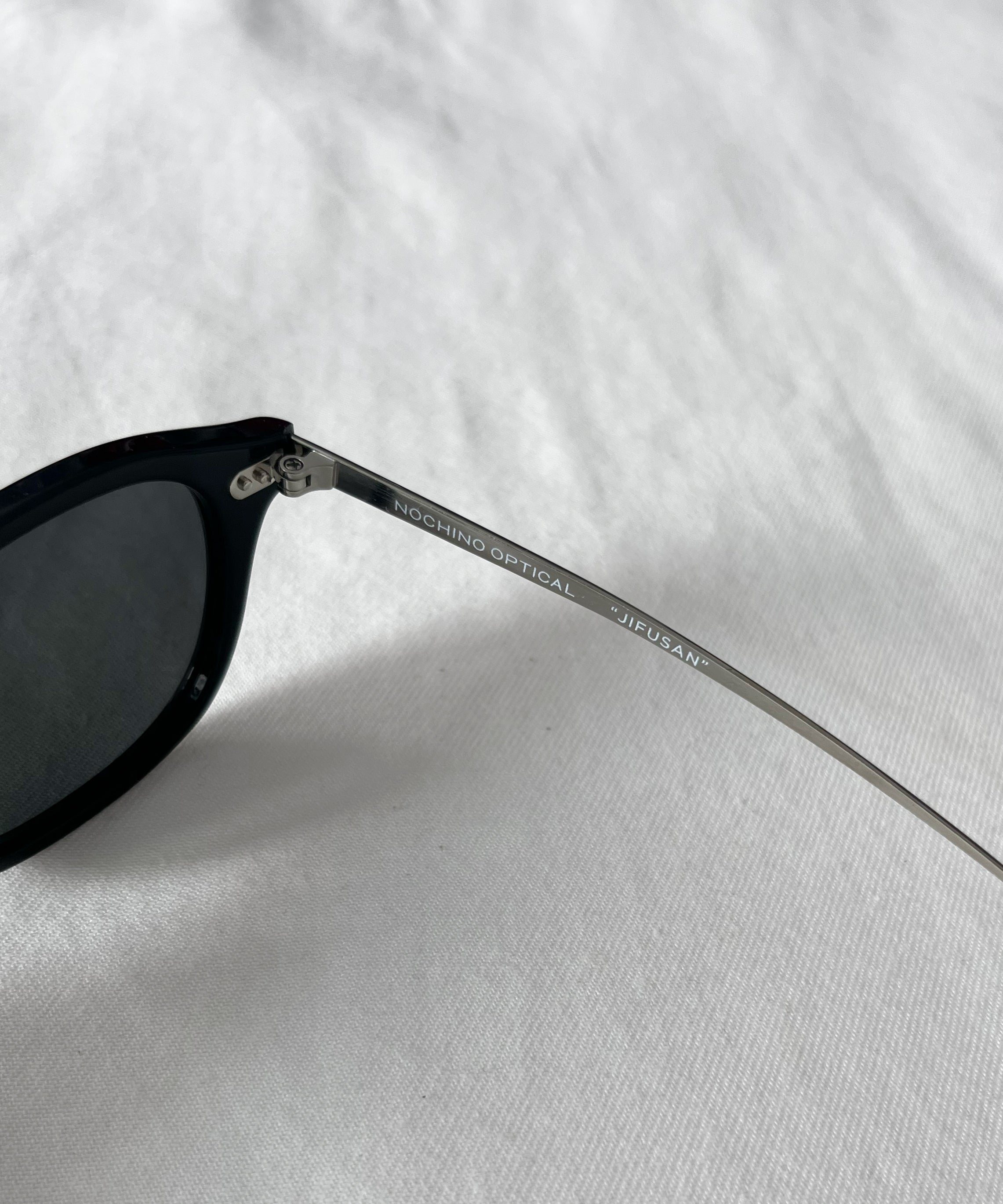 NOCHINO OPTICAL "Jifusan" "#1 GLOSS BLACK × DARK GREY"