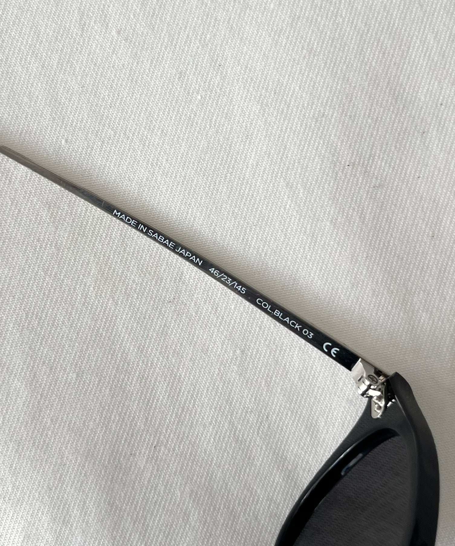 NOCHINO OPTICAL "Jifusan" "#1 GLOSS BLACK × DARK GREY"