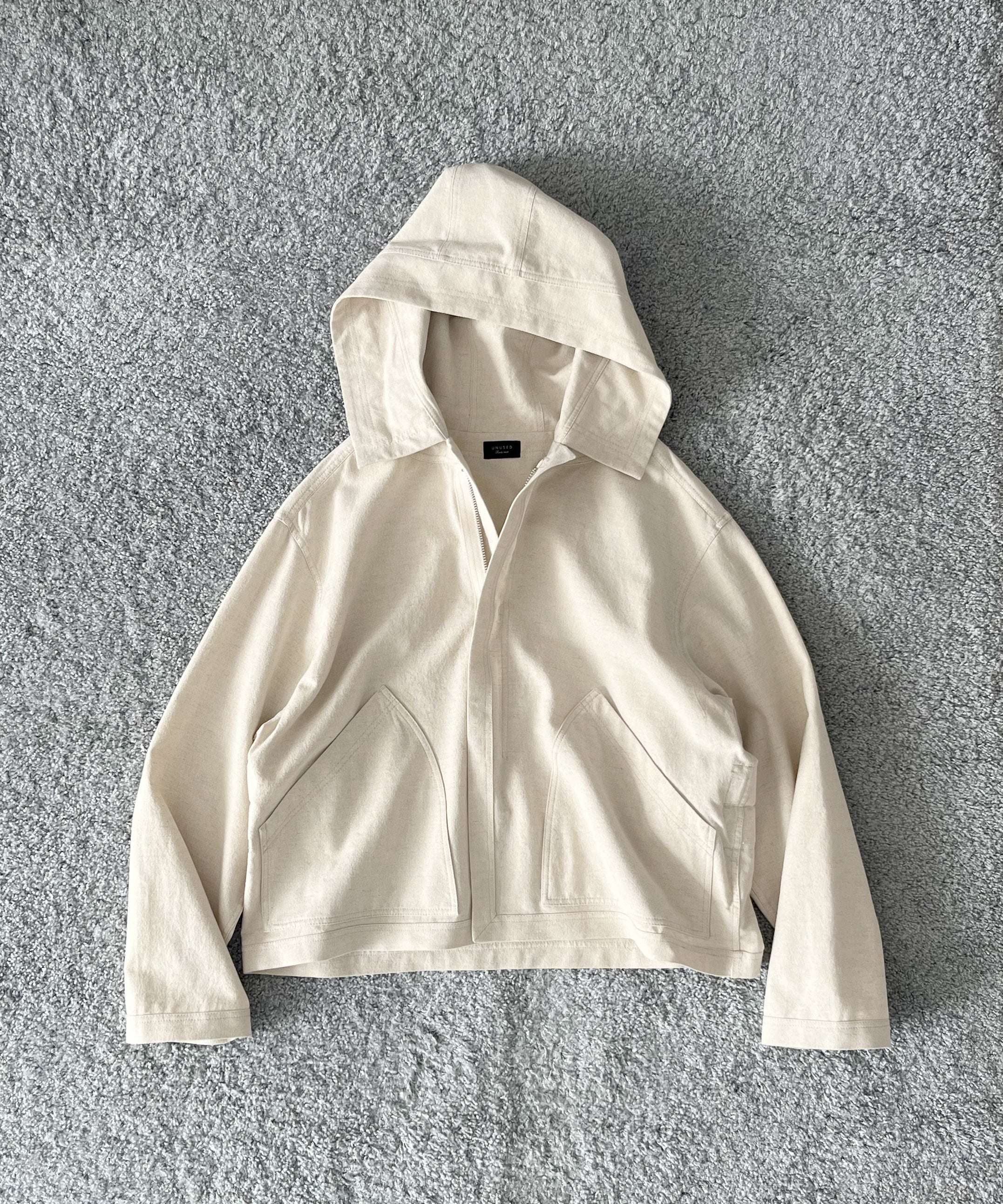 UNUSED Us2553 hood jacket "BEIGE"