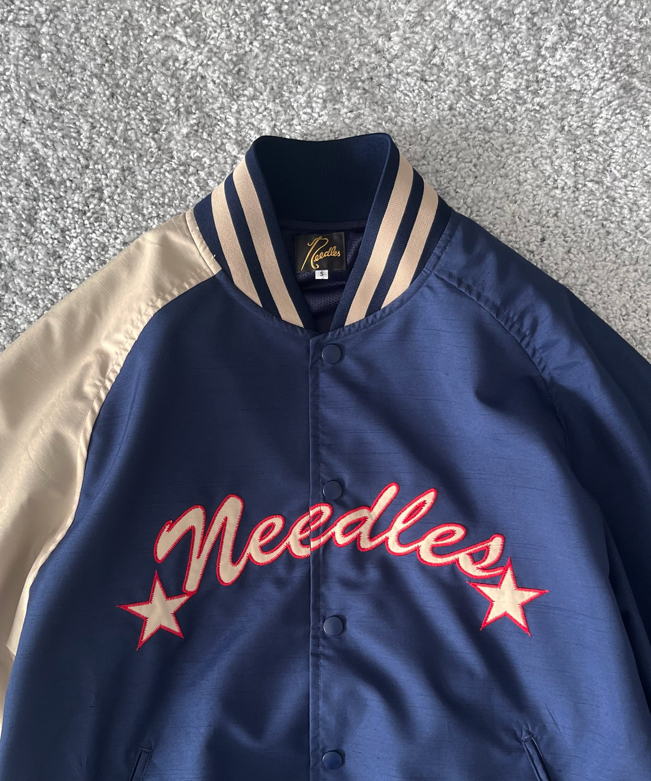 NEEDLES【ニードルズ】 Stadium jacket - poly shantung 