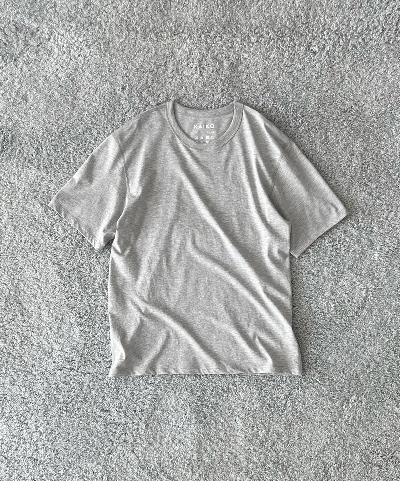KAIKO C neck t-shirt “TOP GRAY”