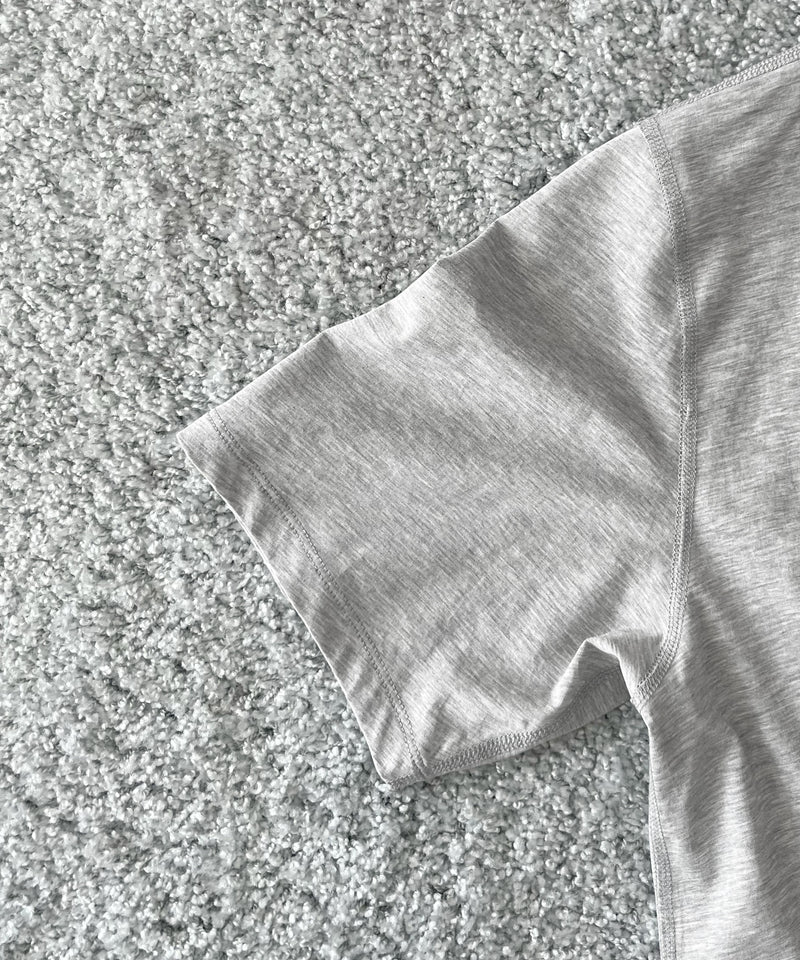 KAIKO C neck t-shirt “TOP GRAY”