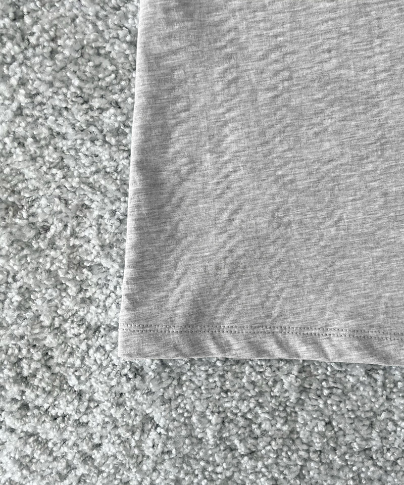 KAIKO C neck t-shirt “TOP GRAY”