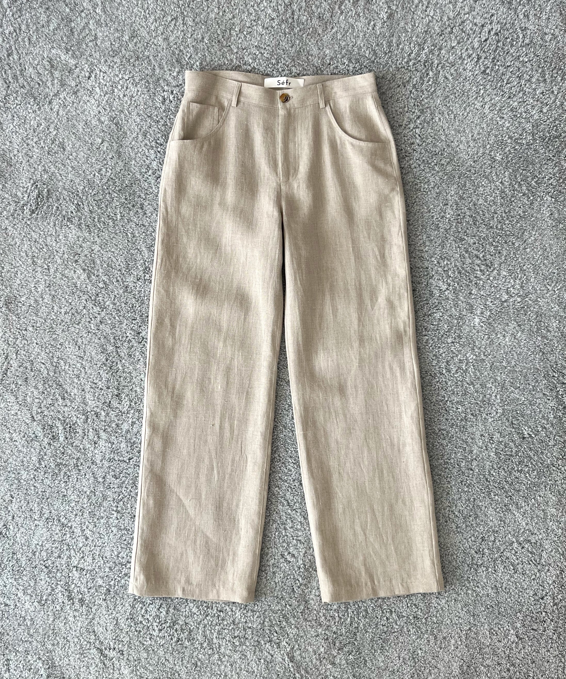 sefr Arno trouser "BEIGE CONCRETE LINEN"
