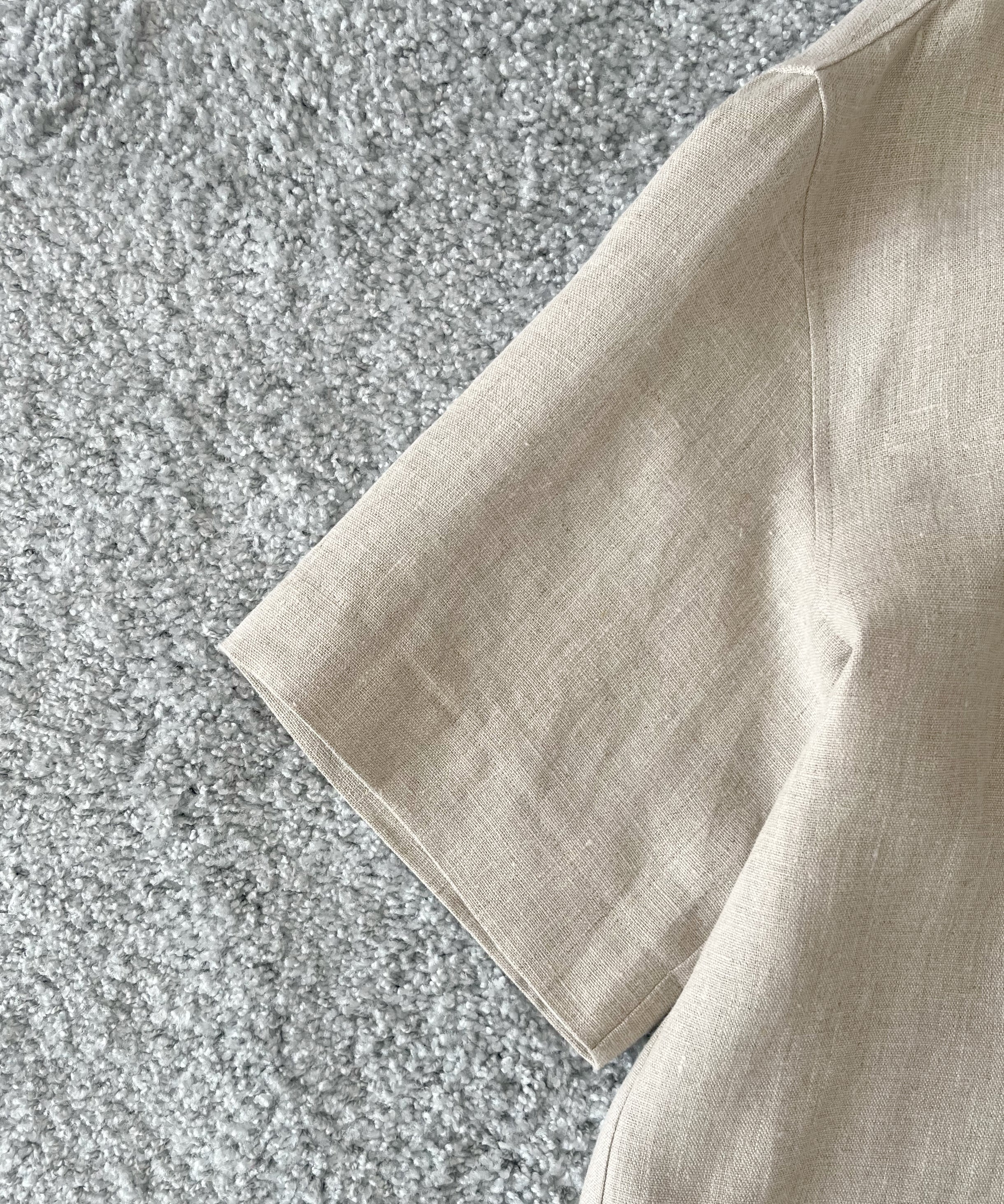 sefr Dao shirt "BEIGE CONCRETE LINEN"
