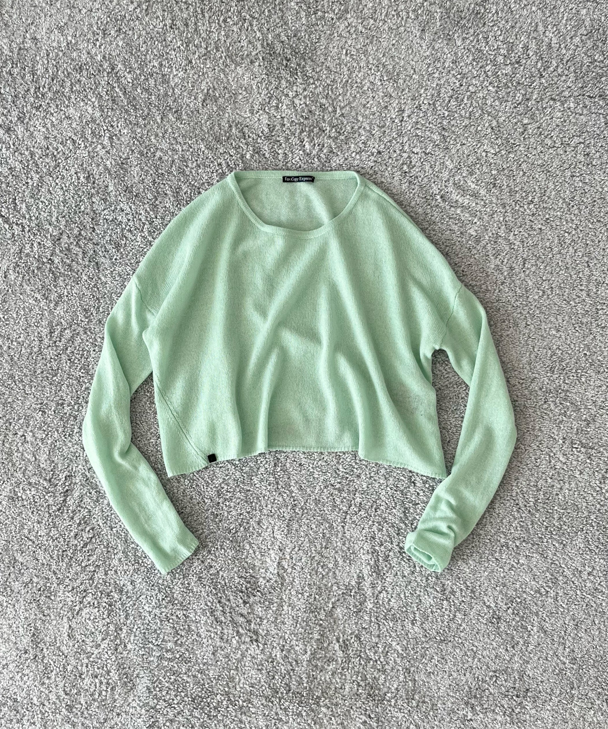 Fax Copy Express Afternoon stretch off-shoulder wrap "LEMON GREEN"