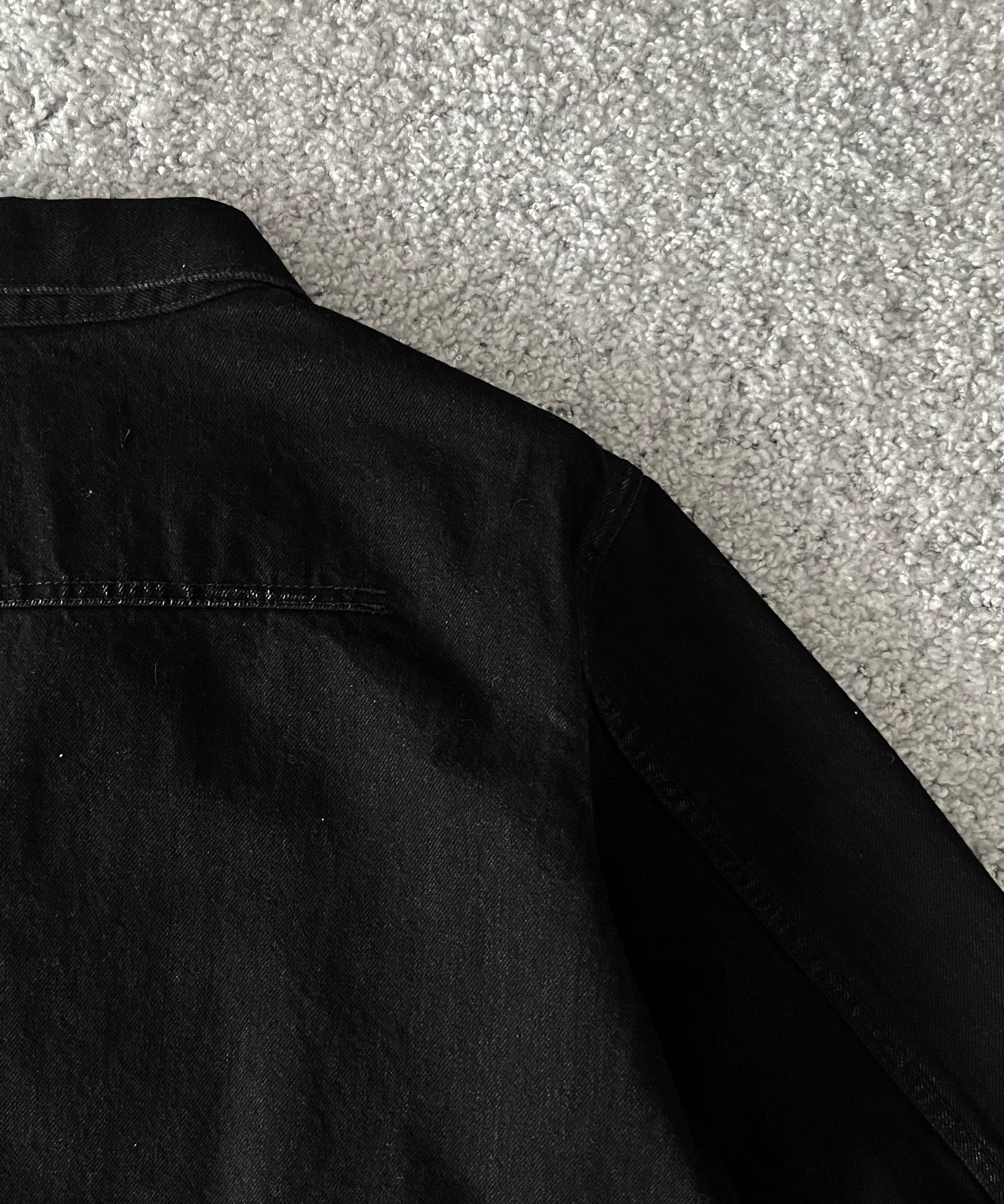 ensou. Erased jean jacket-washed "A.BLACK"