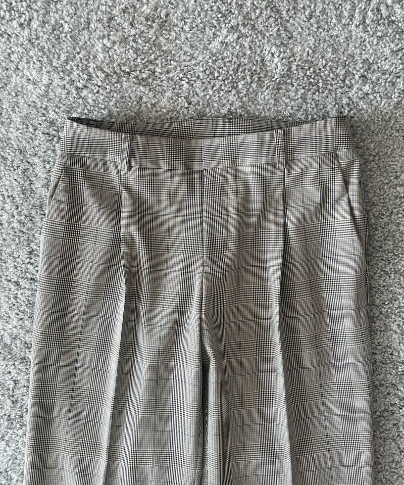 KAIKO Low rise slacks "GRAY CHECK"