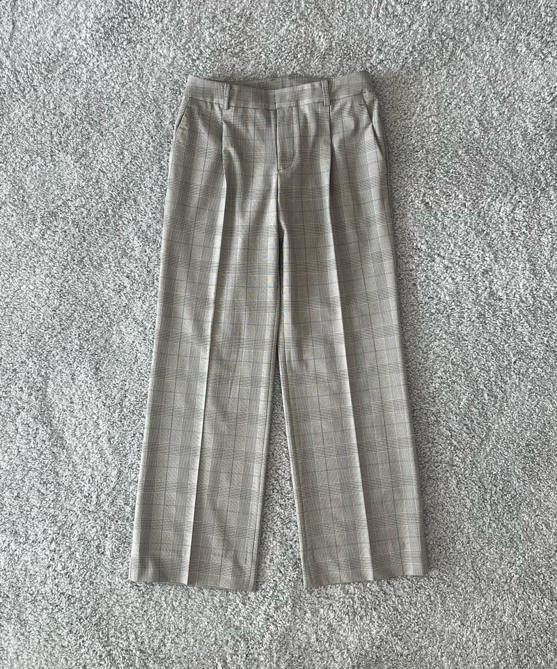 KAIKO Low rise slacks "GRAY CHECK"