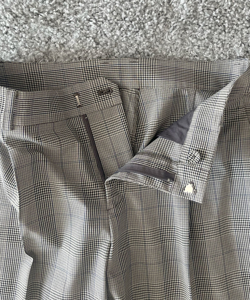 KAIKO Low rise slacks "GRAY CHECK"
