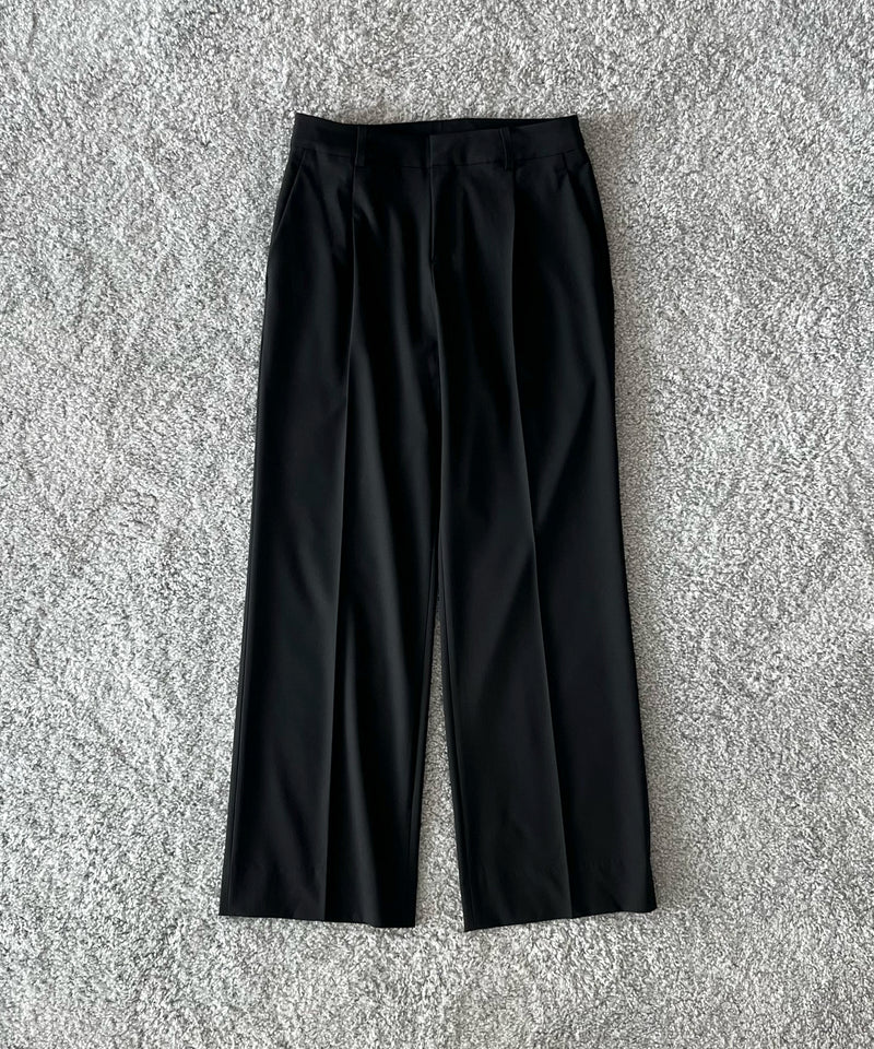 KAIKO Low rise slacks "BLACK"