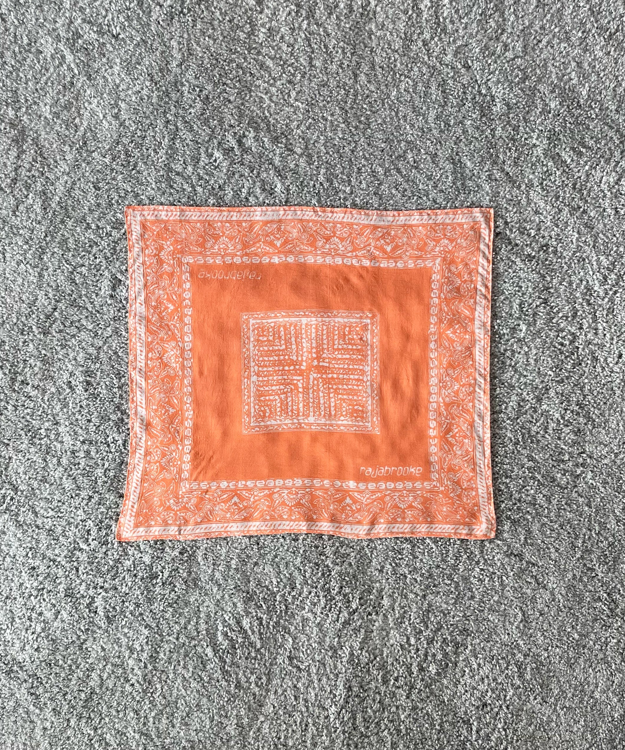 rajabrooke Batik wau handkerchief "SALMON PINK"