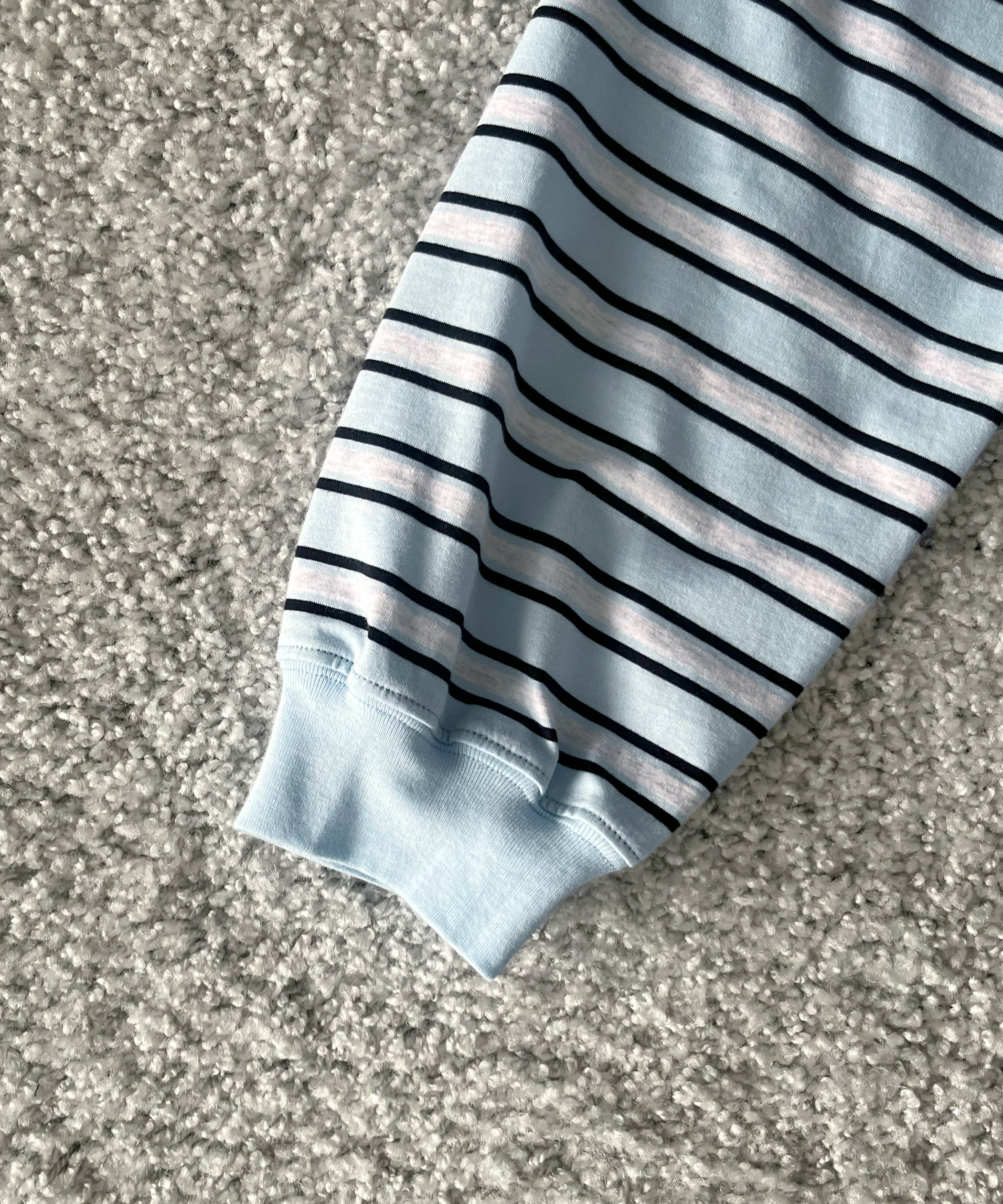 KAIKO C neck border l/s t-shirt “SAX”