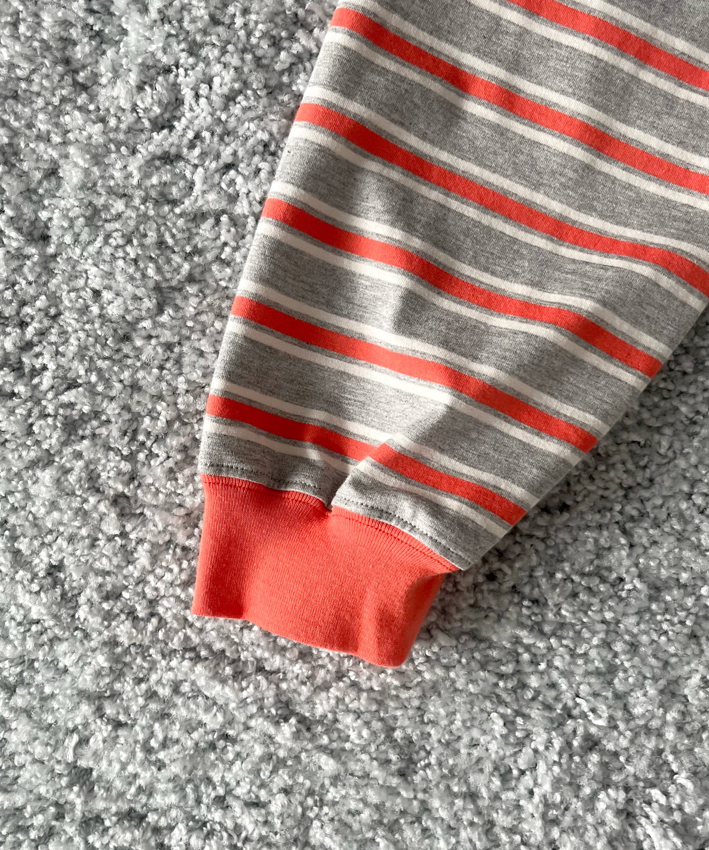 KAIKO C neck border l/s t-shirt “RED”