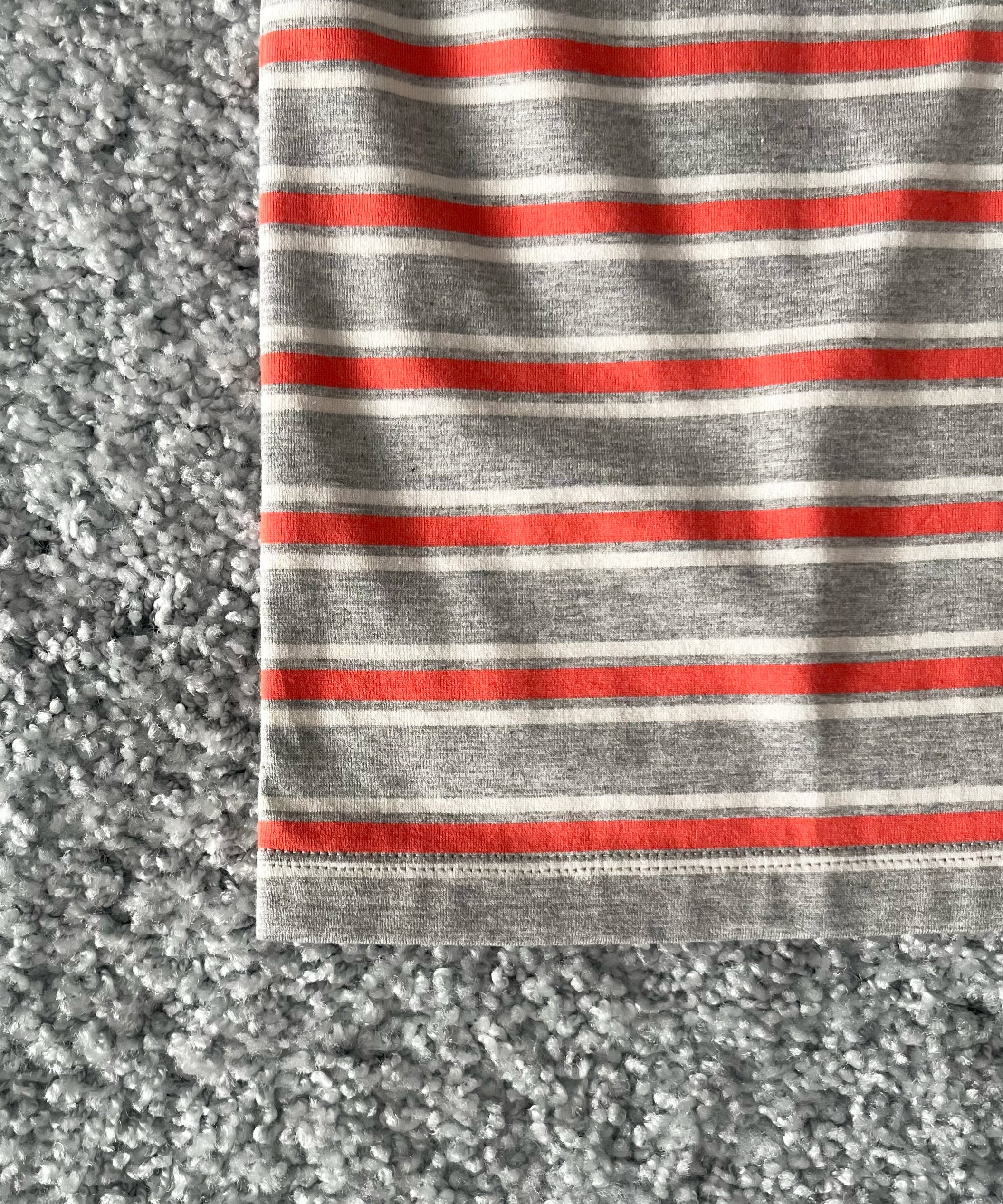 KAIKO C neck border l/s t-shirt “RED”