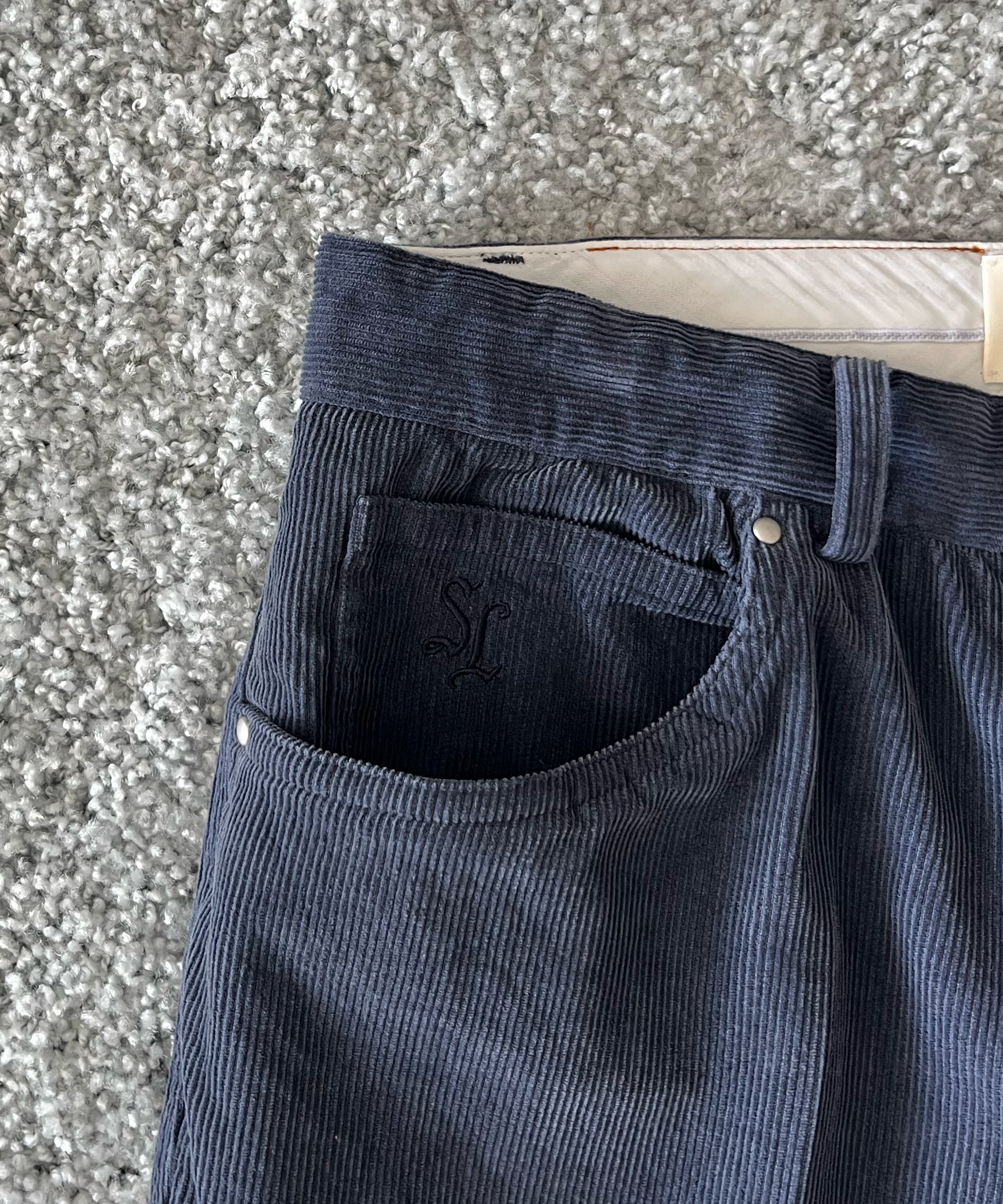 SECOND/LAYER El valluco trouser "VINTAGE NAVY"