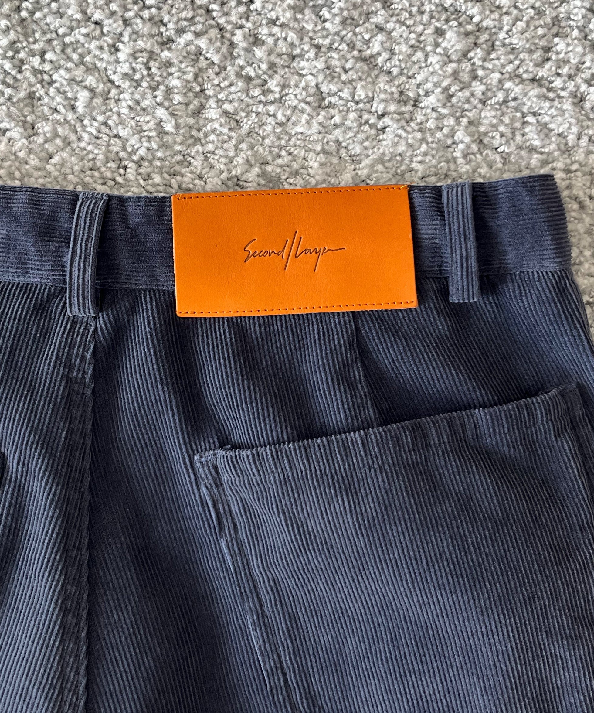 SECOND/LAYER El valluco trouser "VINTAGE NAVY"
