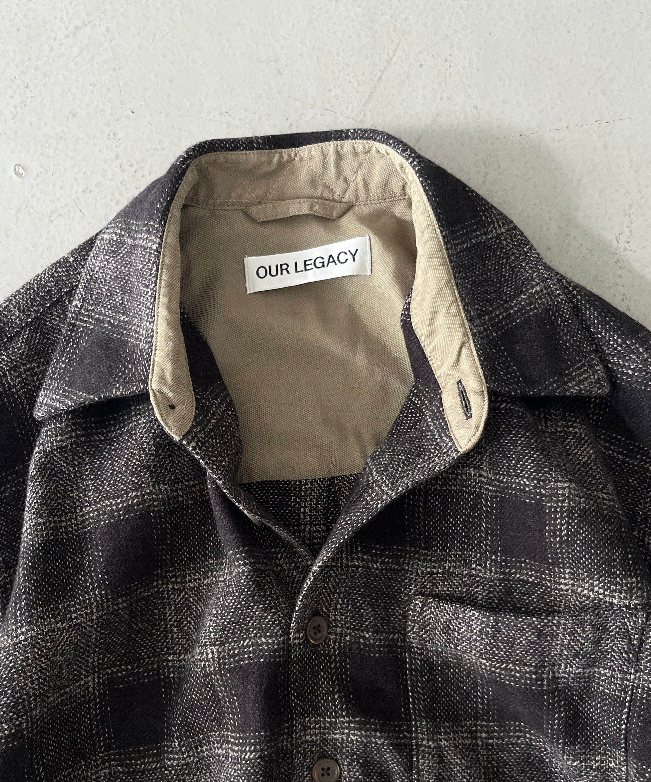 OUR LEGACY Above shirt "OAKLAND LOW TWIST CHECK"