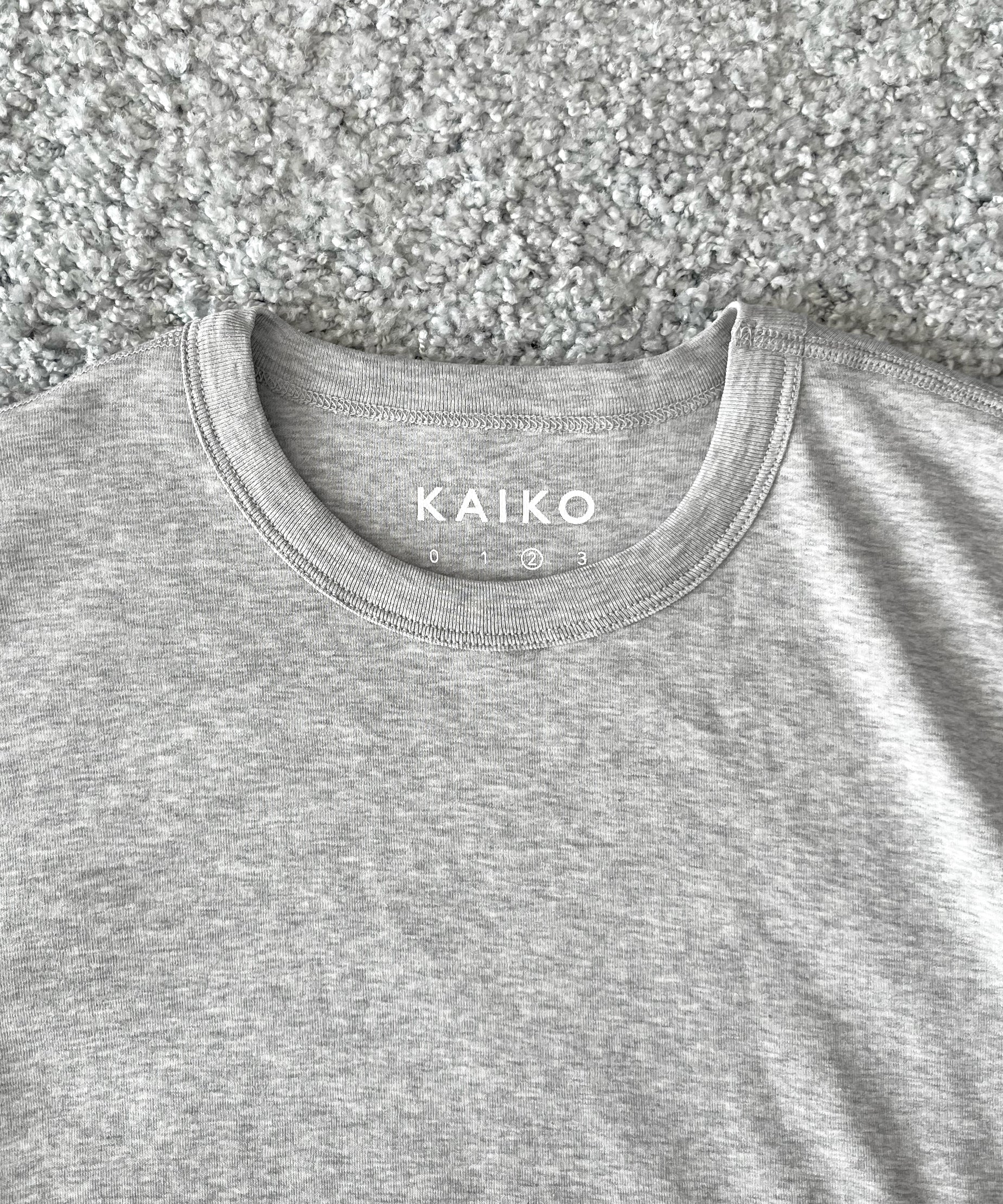 KAIKO Double t-shirts "TOP GRAY"