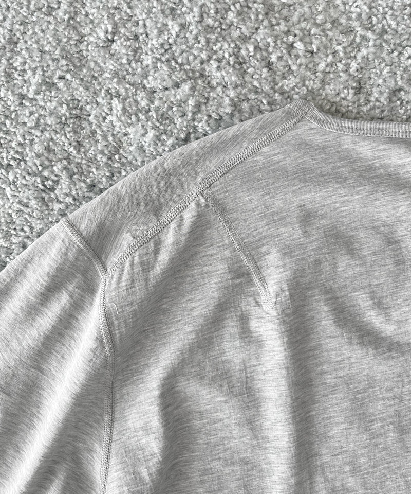 KAIKO U neck t-shirts "TOP GRAY"