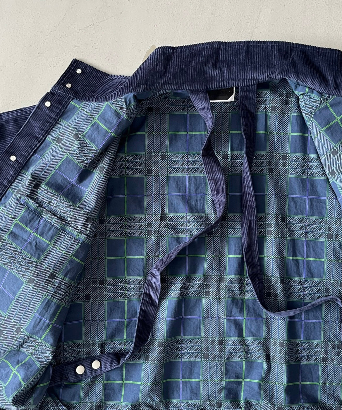 PHINGERIN Trad cord  jacket "B:NAVY"