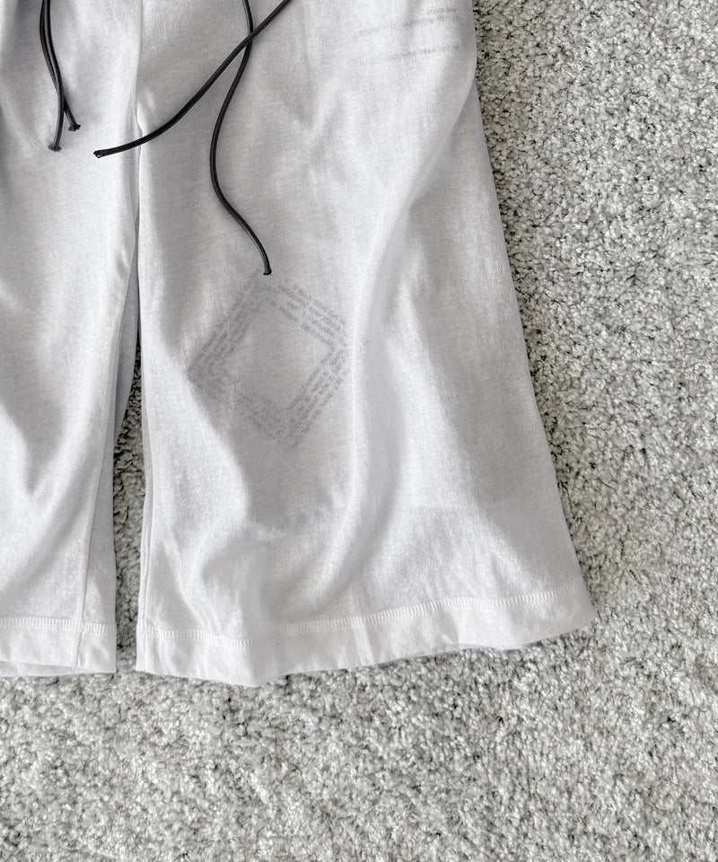 ULIKASANCTUS Curtain half pants "WHITE"