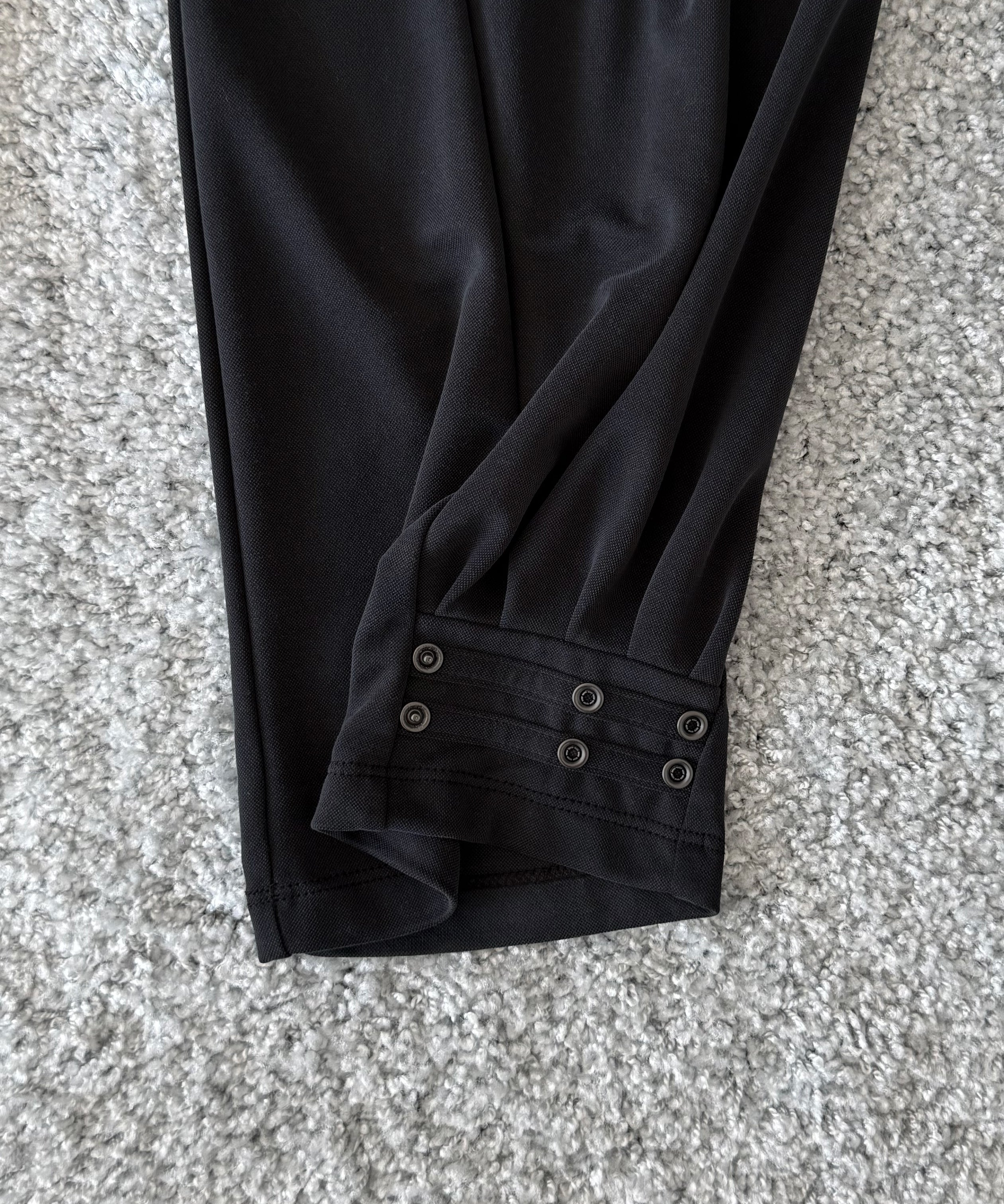 ULIKASANCTUS Curtain jogger pants "WASHED BLACK"