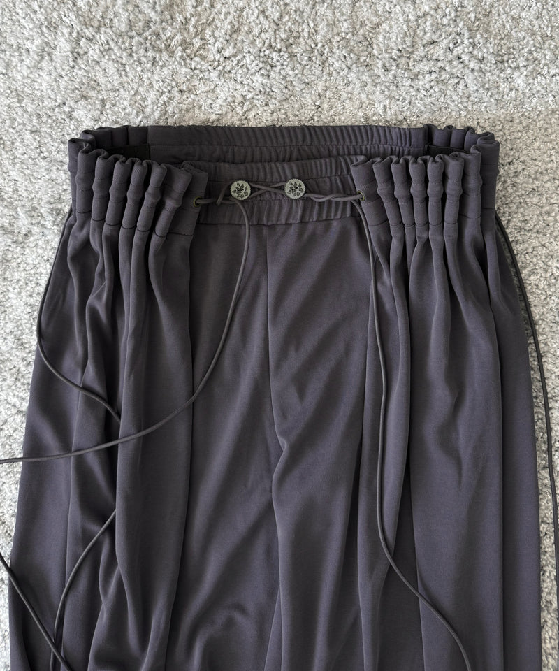 ULIKASANCTUS Curtain jogger pants "WASHED BLUE"
